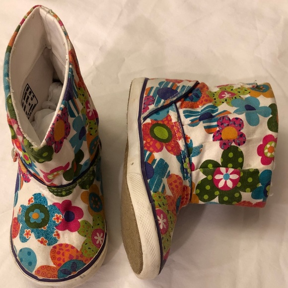 Sugar Other - Sugar Size 9 Floral Flower Hi High Top Boot Shoes